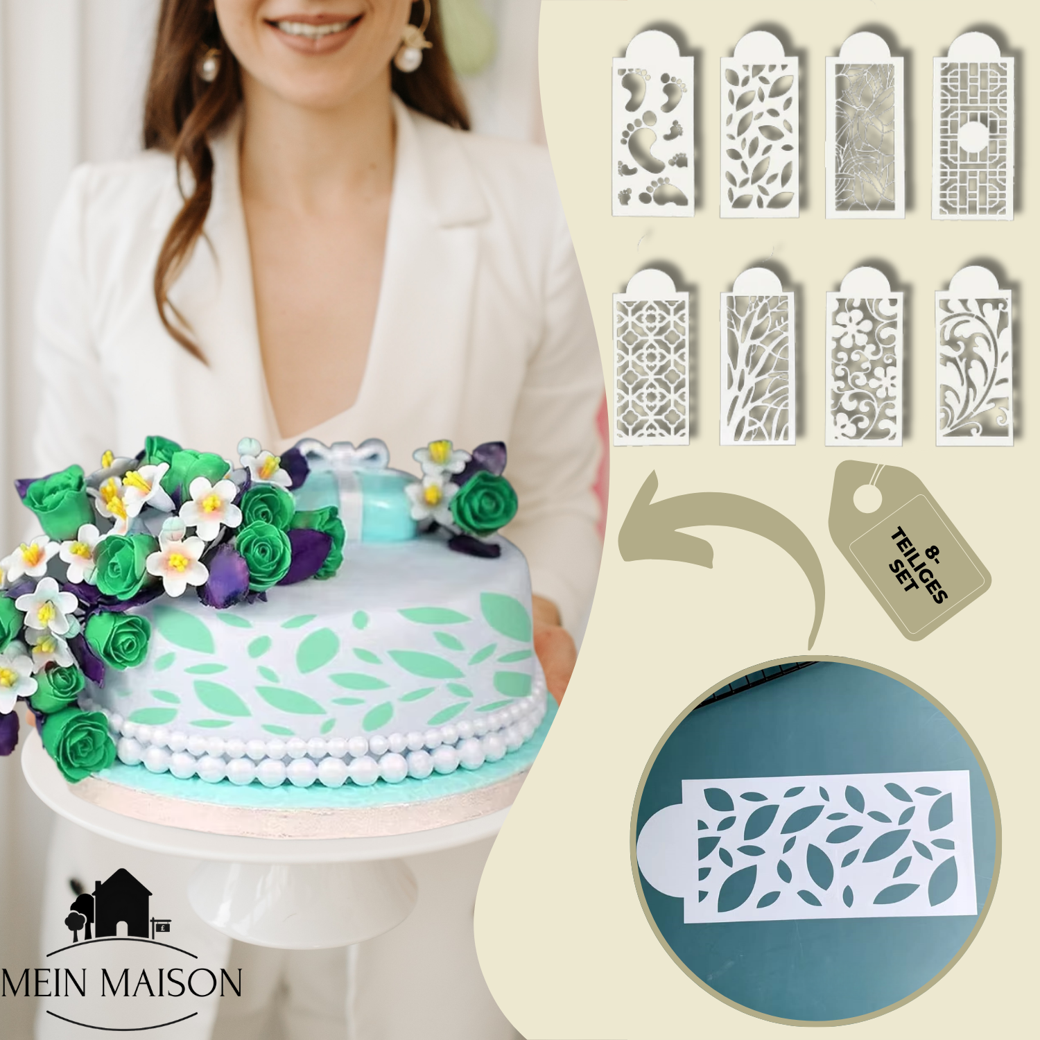 DecoLace™ | DIY-Kuchendekor-Form aus Spitze