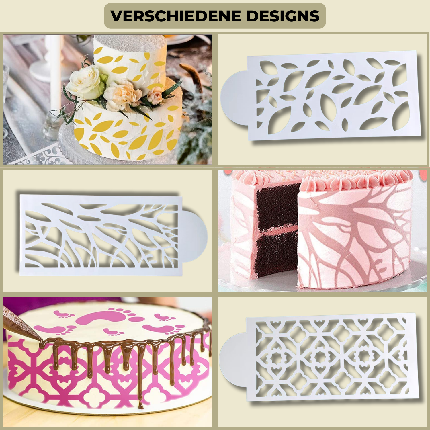 DecoLace™ | DIY-Kuchendekor-Form aus Spitze