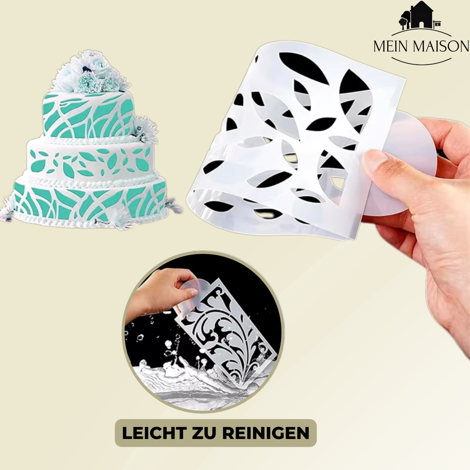 DecoLace™ | DIY-Kuchendekor-Form aus Spitze