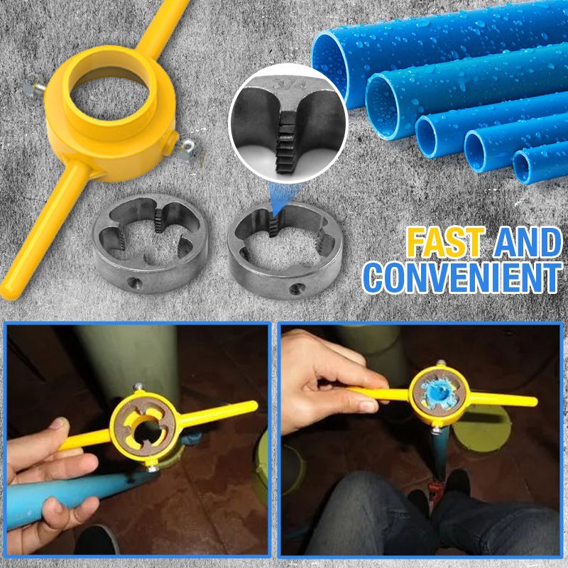 ThreadPro™ | 6-teiliger Gewindeschneidsatz für Kunststoffrohre