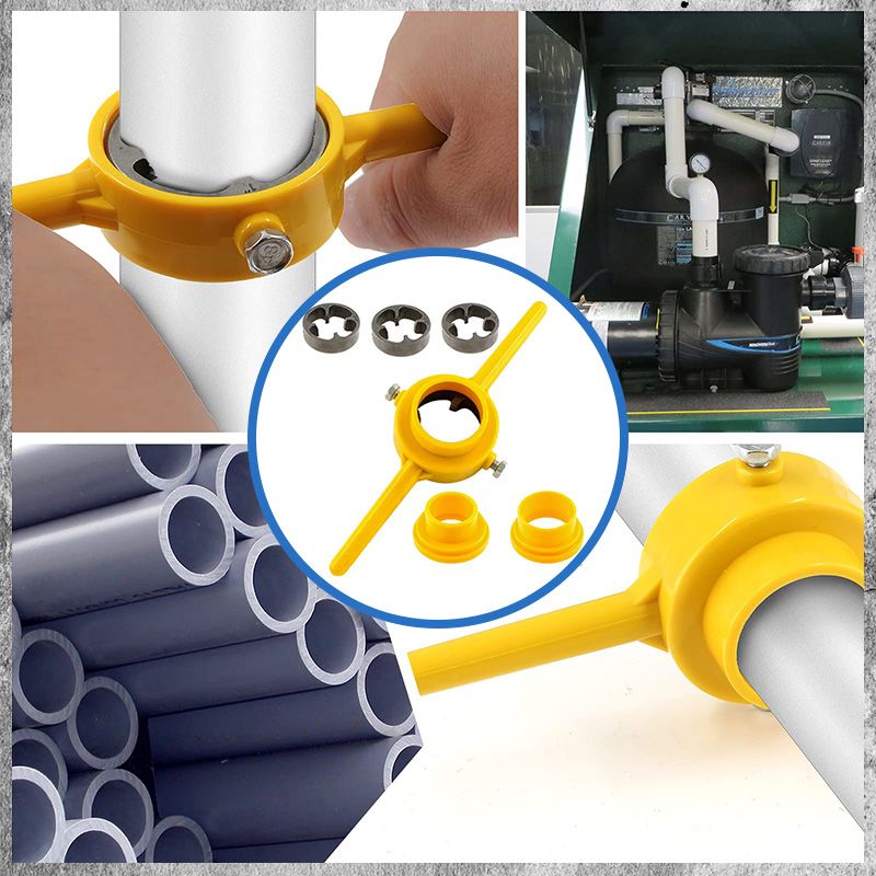 ThreadPro™ | 6-teiliger Gewindeschneidsatz für Kunststoffrohre