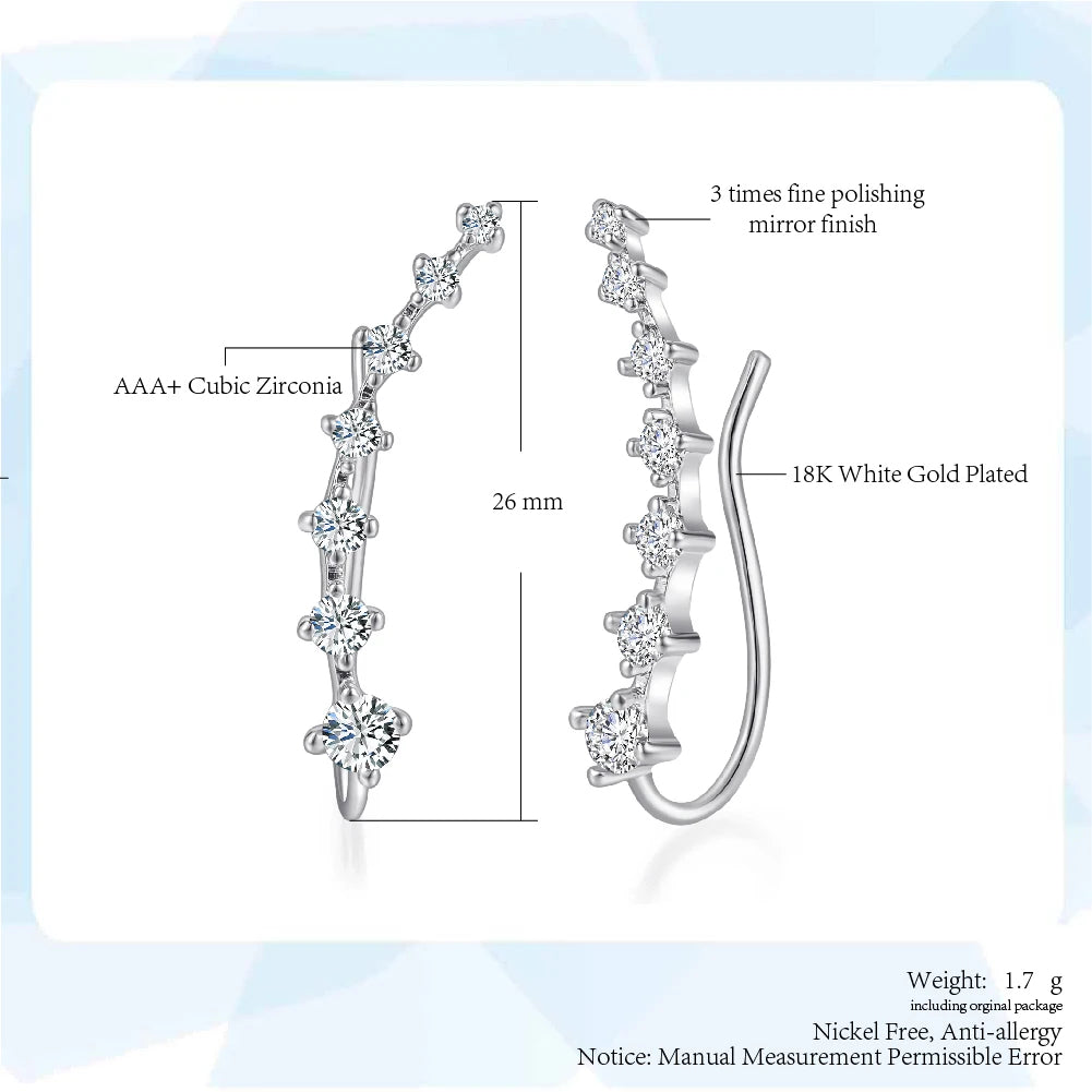 Holly™ – Funkelnde Stern-Ohrringe mit Diamantglanz