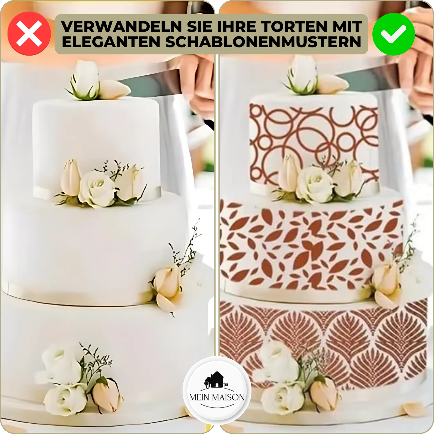 DecoLace™ | DIY-Kuchendekor-Form aus Spitze
