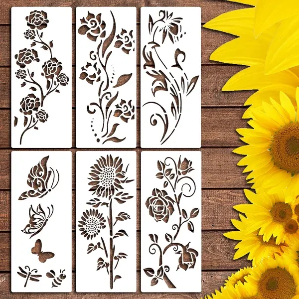 FlowerCraft™ | Große dekorative Blumenschablonen