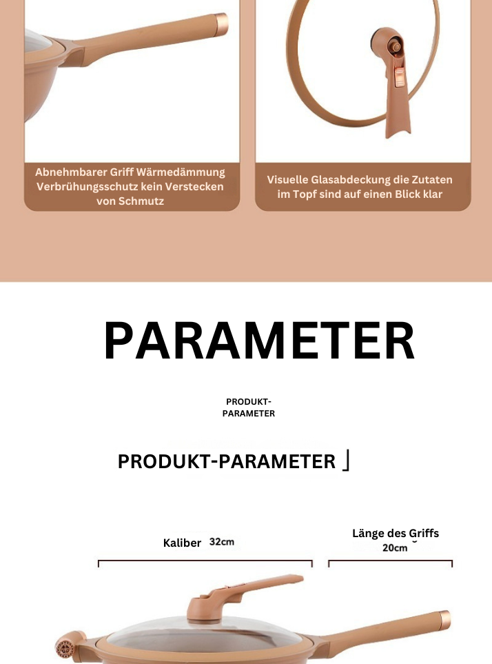 WokMeister™ | Professionelle Non-Stick Wokpande