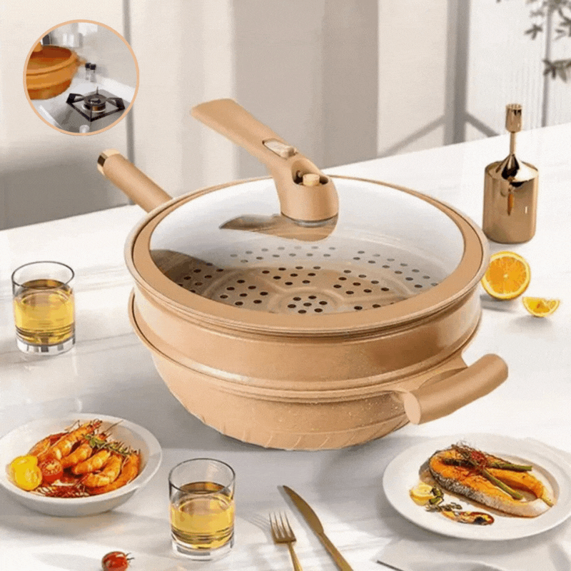 WokMeister™ | Professionelle Non-Stick Wokpande