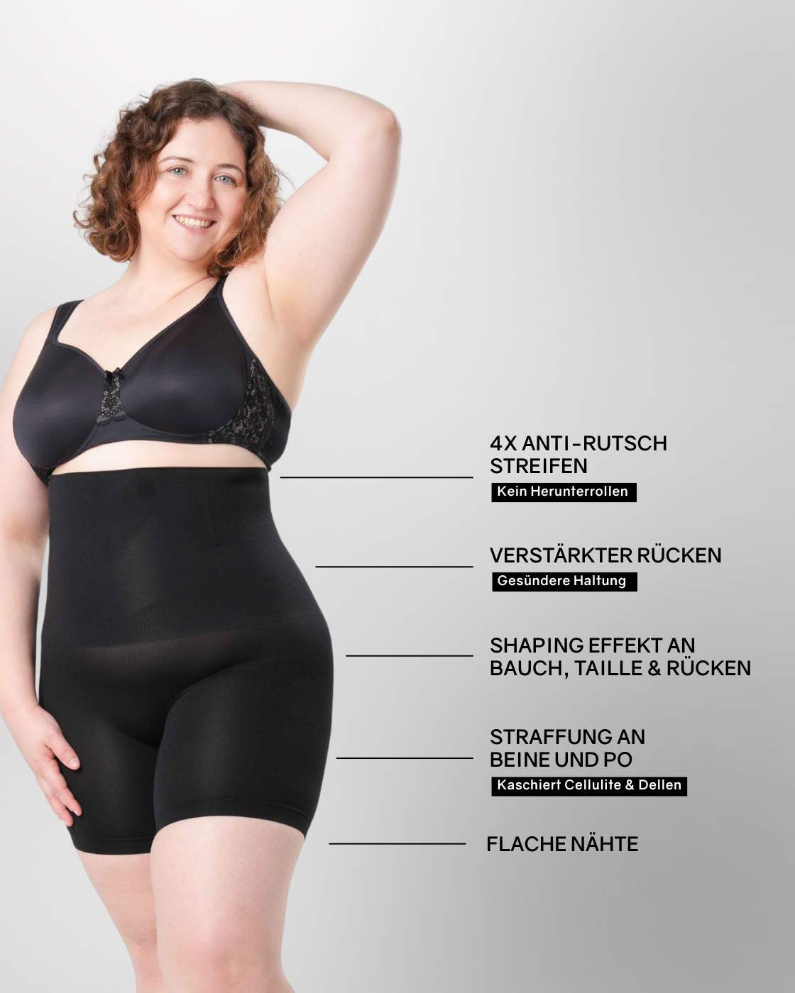 InvisiShape - Formende Shorts mit hoher Taille