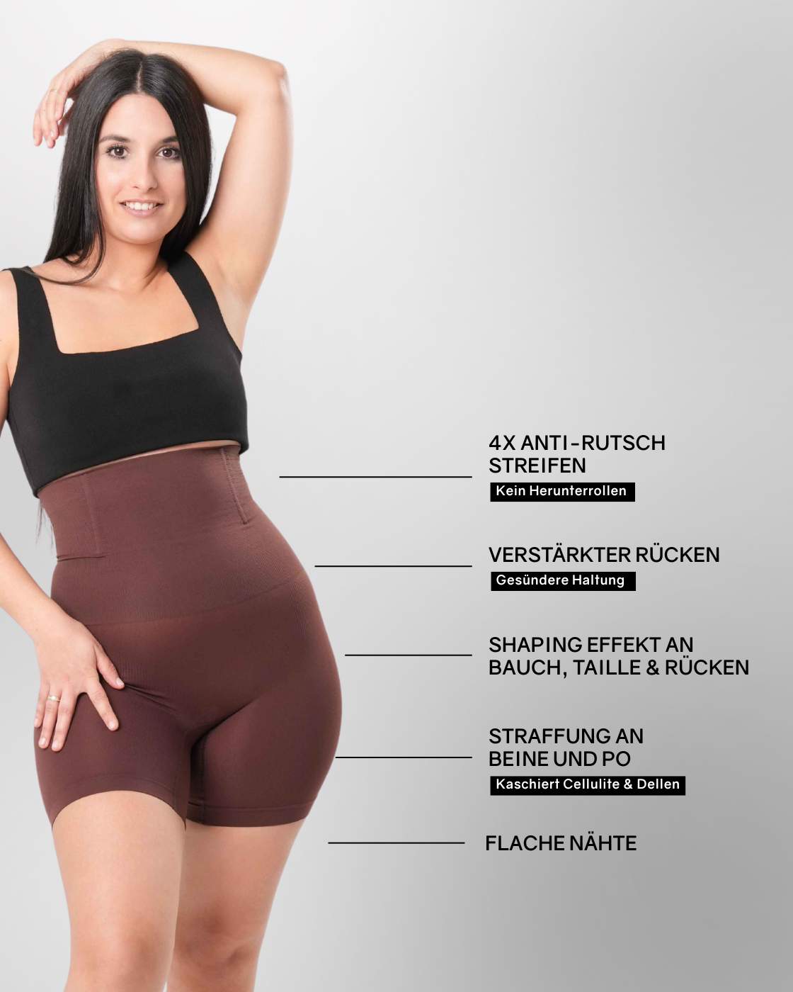 InvisiShape - Formende Shorts mit hoher Taille