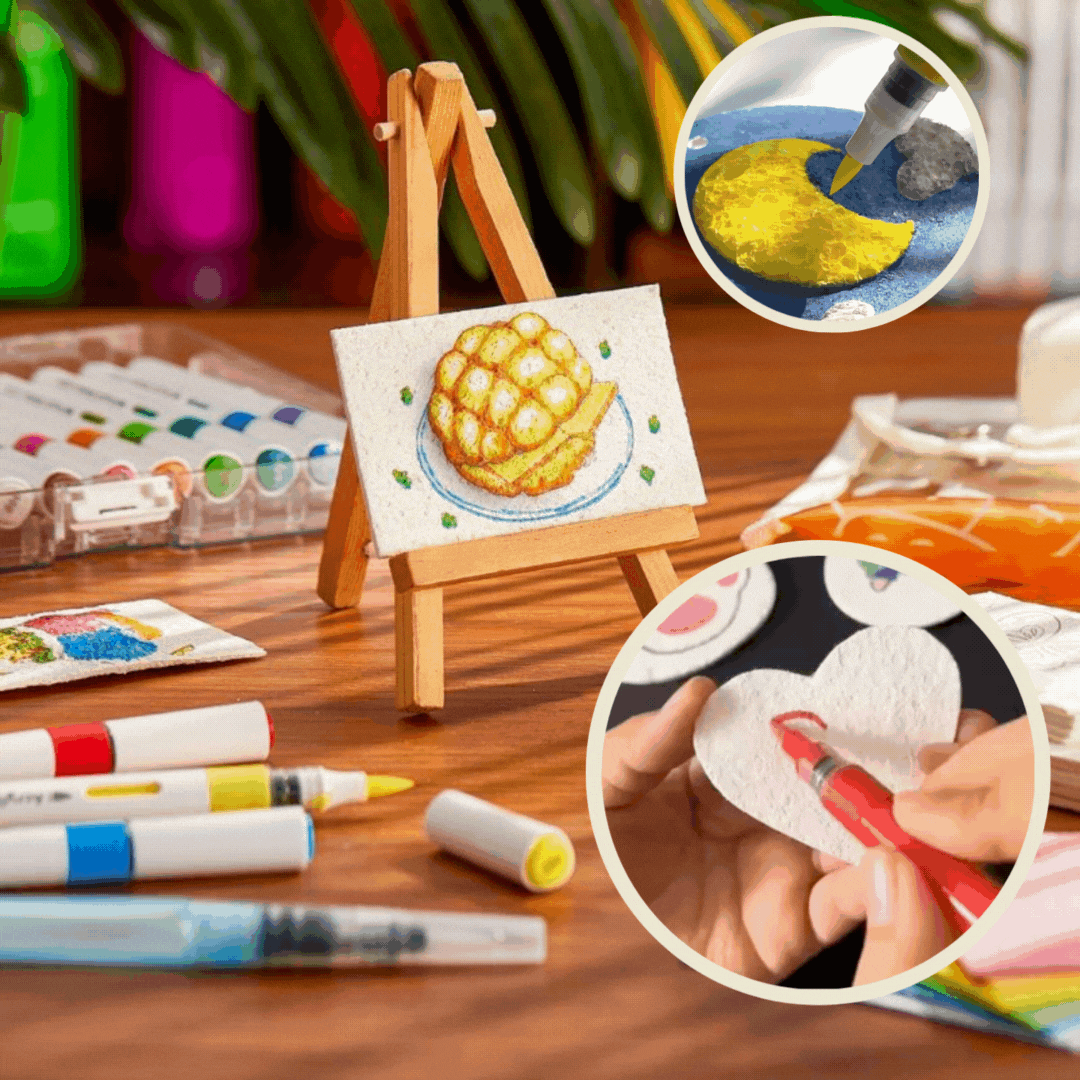 PaintPuff™ | Verwandle einfache Kunstwerke in 3D-Meisterwerke! (Satz von 12 Stück)
