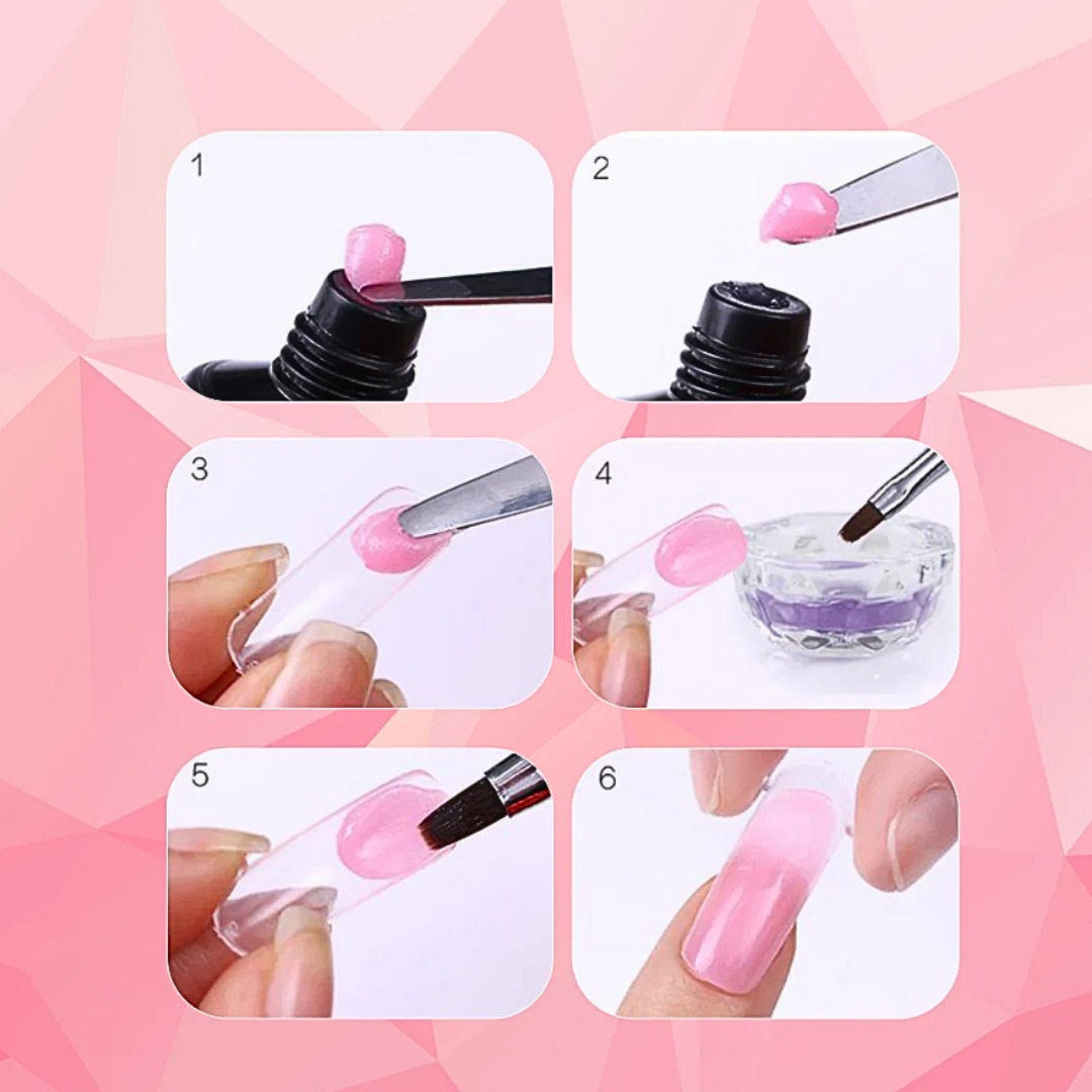 1+1 GRATIS | Gelora™ | DIY Professionelle Polygel-Nagelset