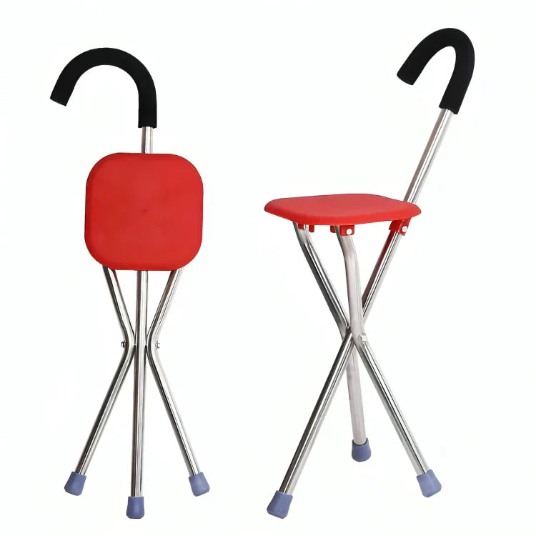 CrutchSeat™ | 2-in-1 Gehstock und faltbarer Sitz