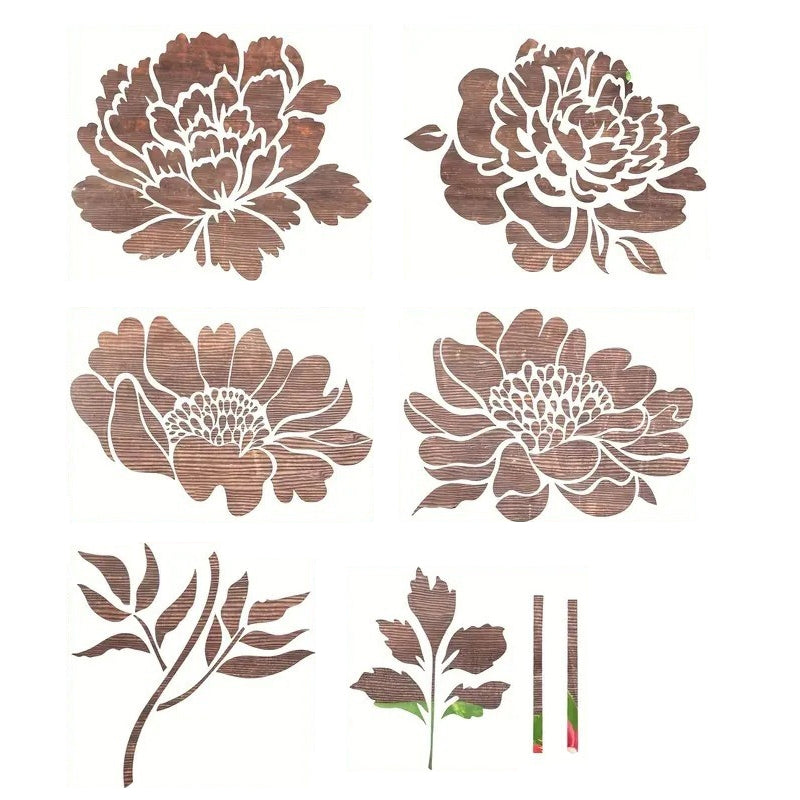 FlowerCraft™ | Große dekorative Blumenschablonen