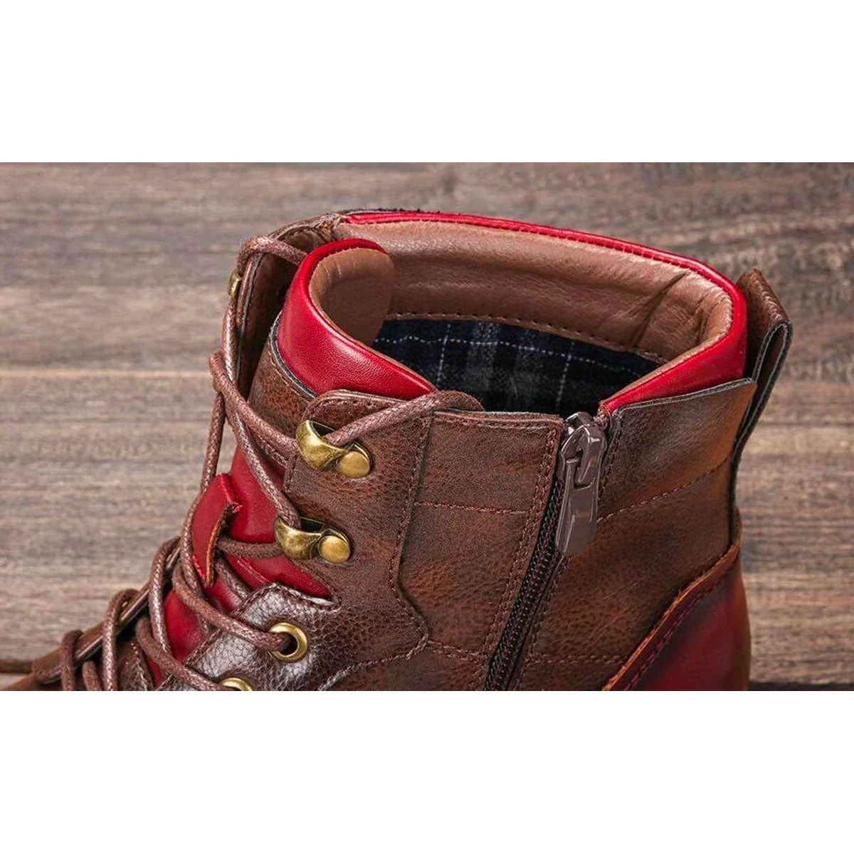 Dawson – Klassische Oxford-Stiefel aus echtem Leder