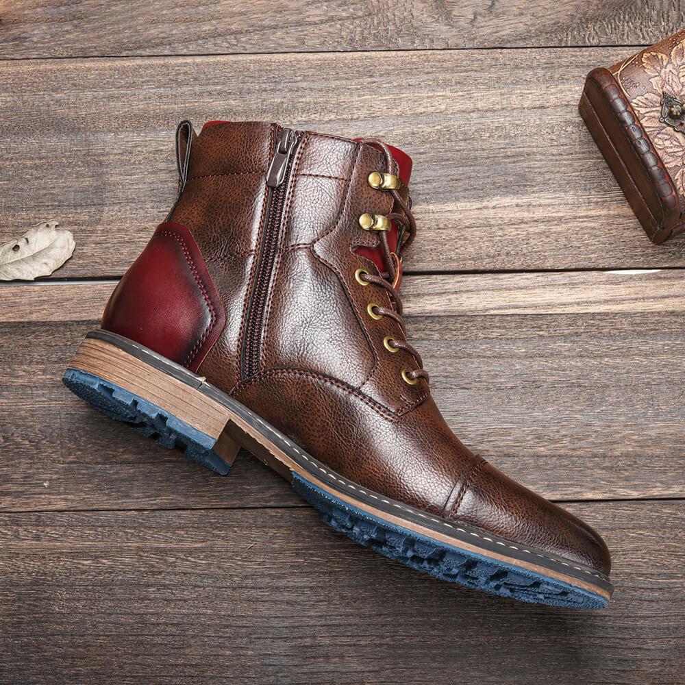 Dawson – Klassische Oxford-Stiefel aus echtem Leder