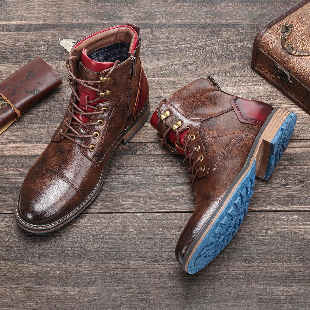 Dawson – Klassische Oxford-Stiefel aus echtem Leder
