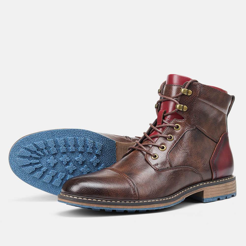 Dawson – Klassische Oxford-Stiefel aus echtem Leder