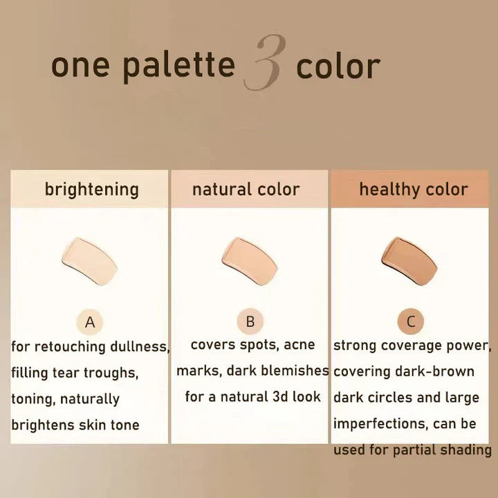 SkinBlend™ | Dreifarbige Concealer-Palette mit Pinsel