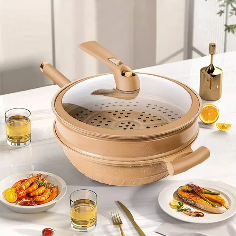 WokMeister™ | Professionelle Non-Stick Wokpande