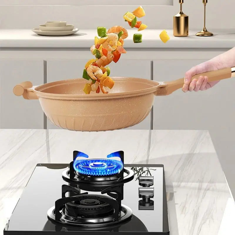 WokMeister™ | Professionelle Non-Stick Wokpande