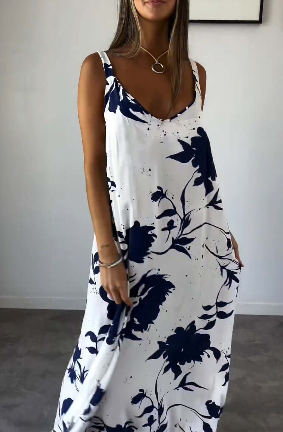 Elynn™ | Bequemes bedrucktes Kleid