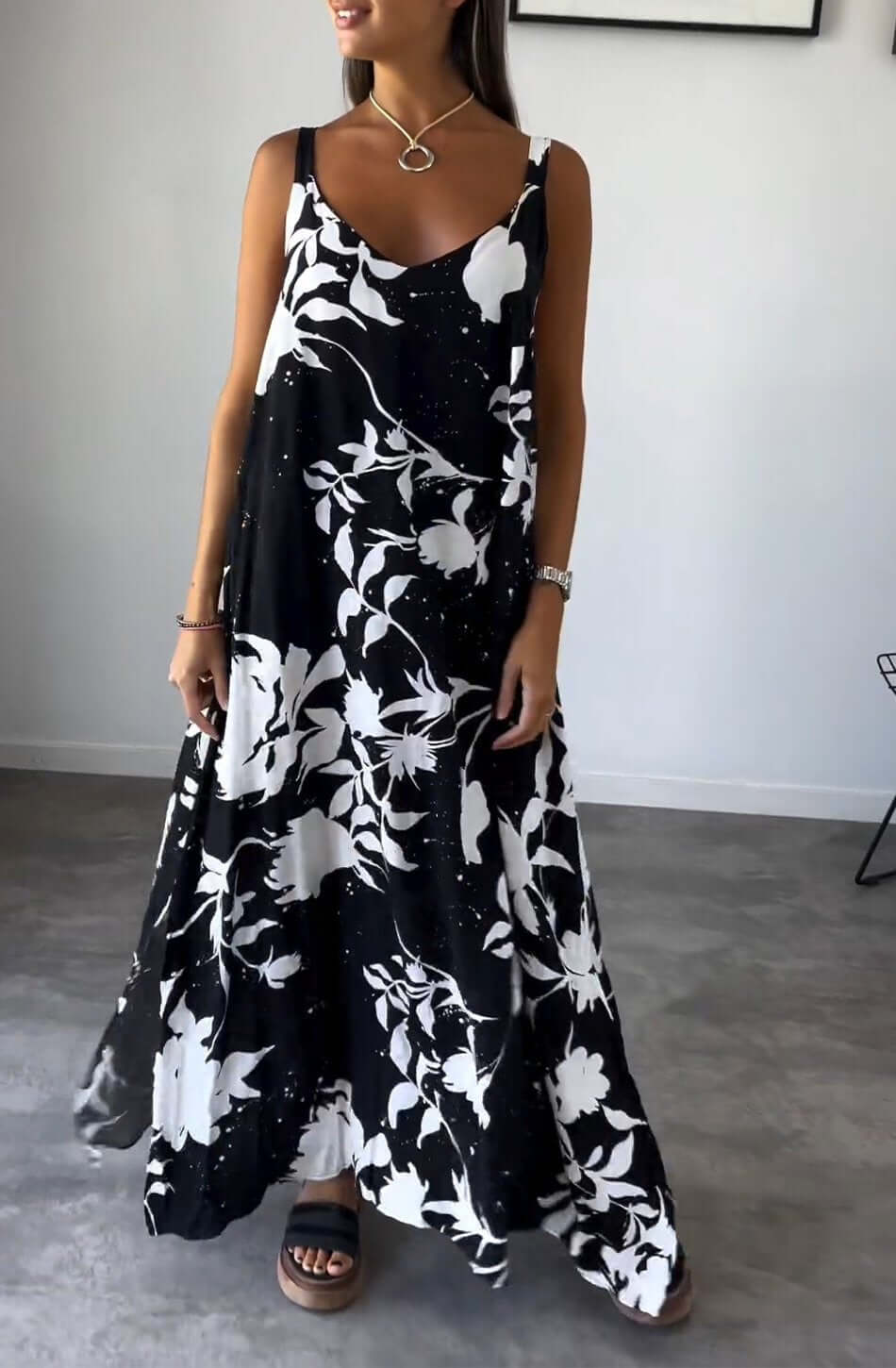Elynn™ | Bequemes bedrucktes Kleid