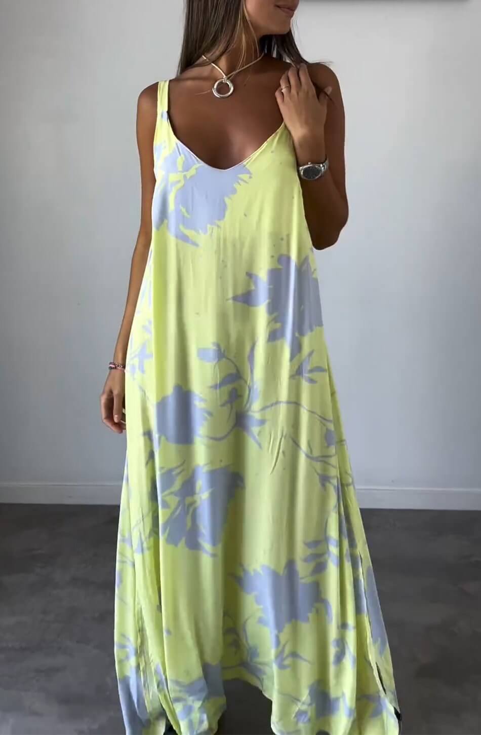 Elynn™ | Bequemes bedrucktes Kleid