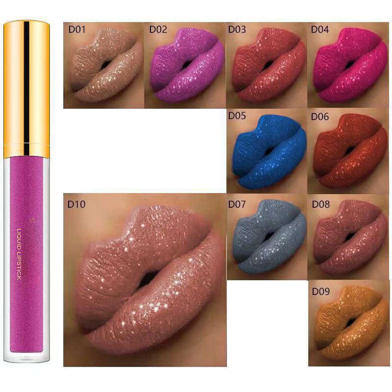 GlamLips™ | Metallischer flüssiger Diamant-Glitter-Lippenstift