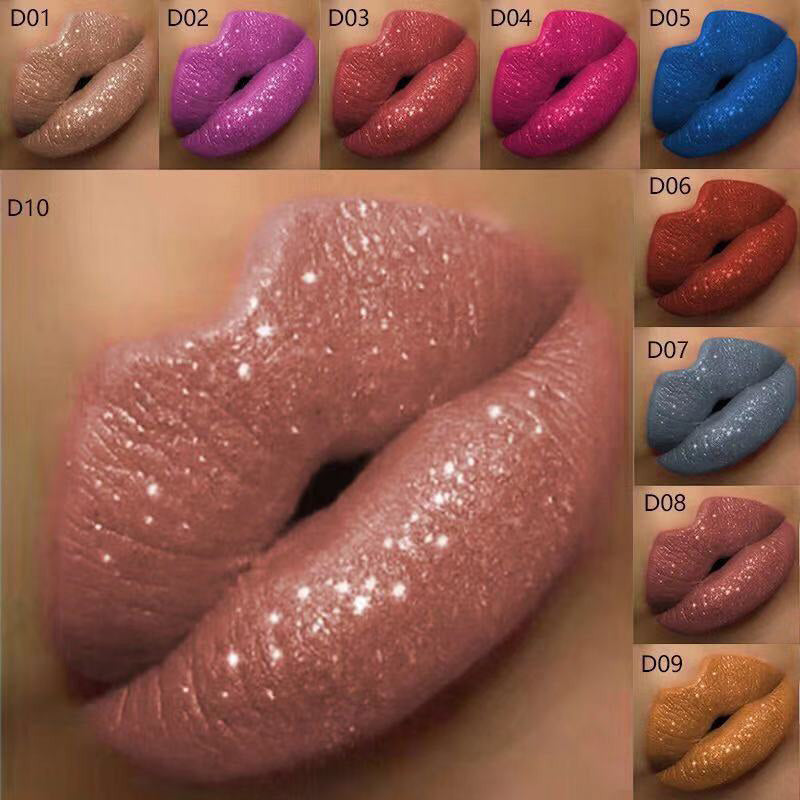 GlamLips™ | Metallischer flüssiger Diamant-Glitter-Lippenstift