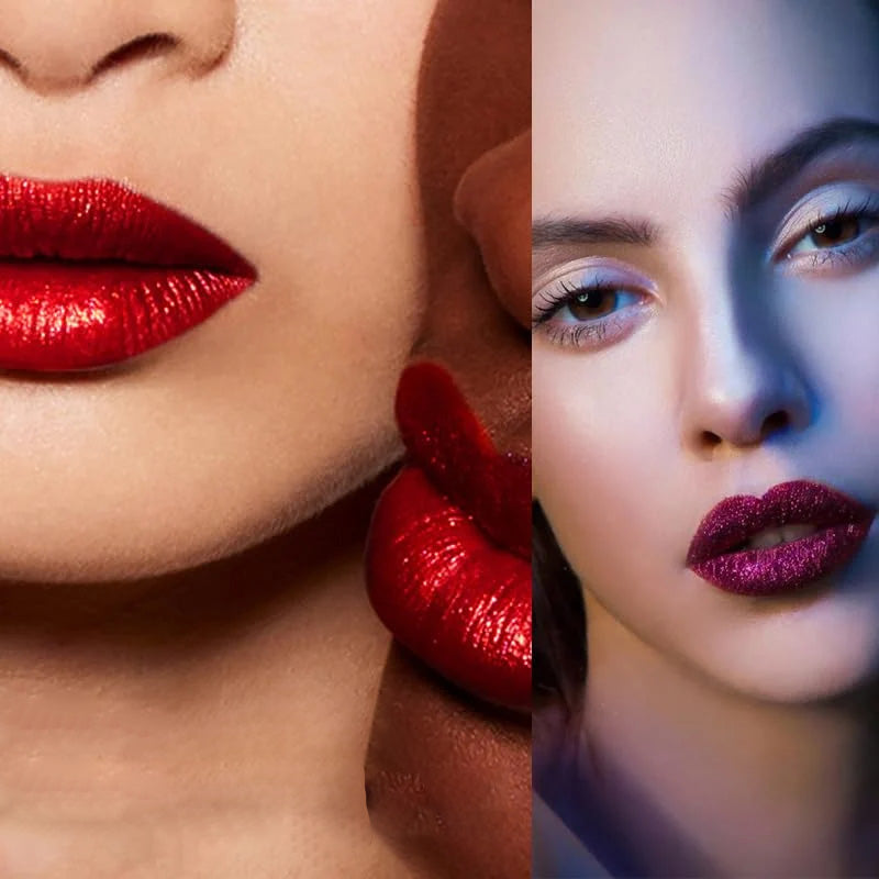 GlamLips™ | Metallischer flüssiger Diamant-Glitter-Lippenstift