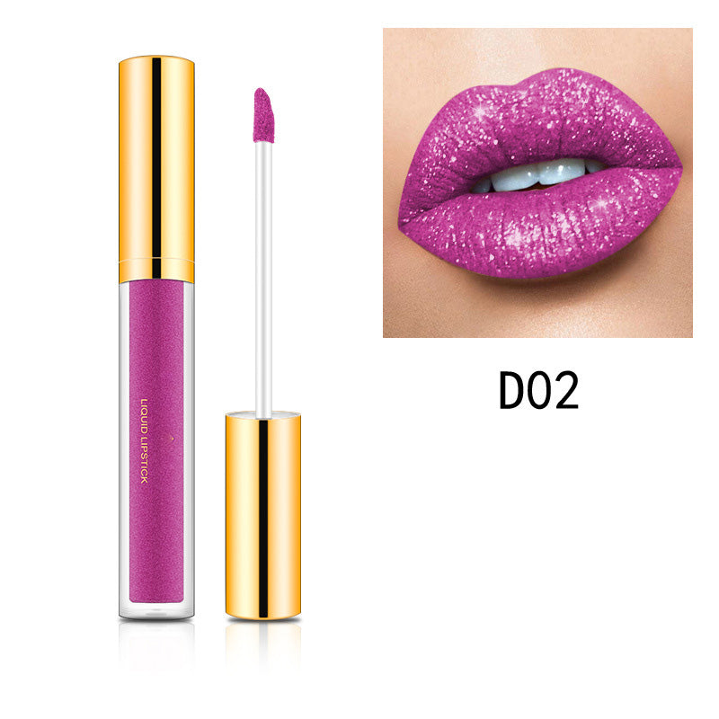GlamLips™ | Metallischer flüssiger Diamant-Glitter-Lippenstift
