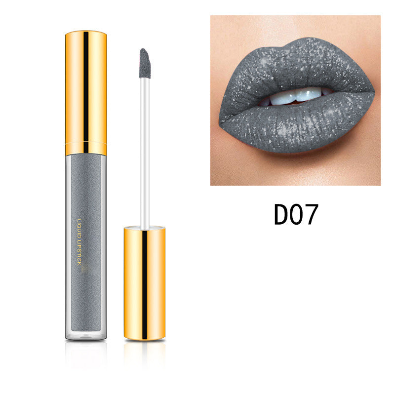 GlamLips™ | Metallischer flüssiger Diamant-Glitter-Lippenstift