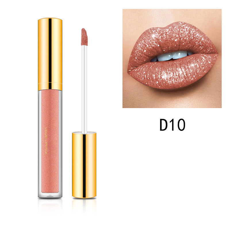 GlamLips™ | Metallischer flüssiger Diamant-Glitter-Lippenstift