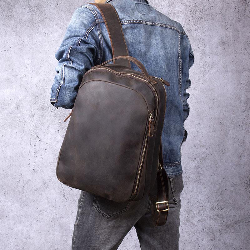 Toledo™ – Moderner Rucksack aus echtem Leder