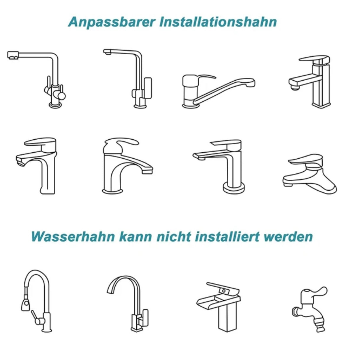 1080° Drehbarer Wasserhahn Aufsatz Verlängerung - Multifunktionaler Verlängerungshahn