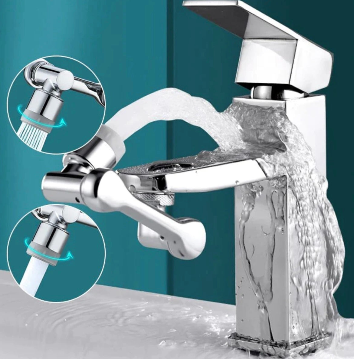 1080° Drehbarer Wasserhahn Aufsatz Verlängerung - Multifunktionaler Verlängerungshahn